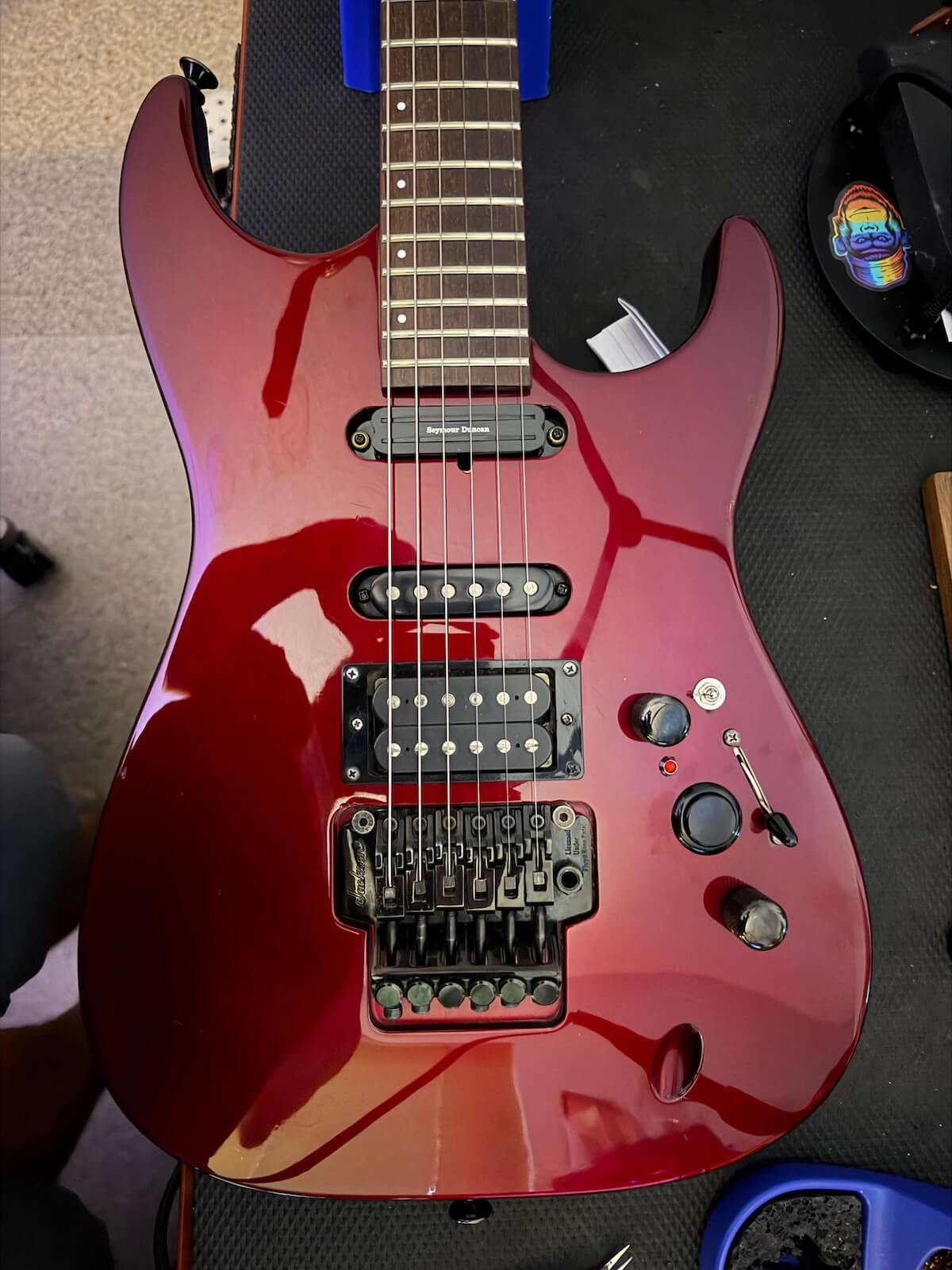 Close view of the finished Jackson controls